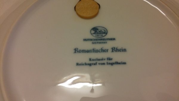 Sammel- / Wandteller "Romantischer Rhein"  von Hutschenrreuther