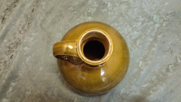 Grüne Vase oder Krug aus Keramik
