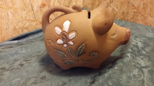 Schönes Sparschwein aus Keramik