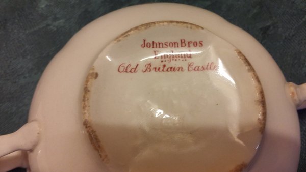 Suppentassen Gedeck mit Innendekor von Johnson Bros England